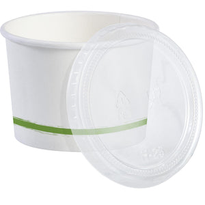 Bulk Pack of 16 Sensations 9 oz Paper Snack Cups w/ Plastic Lids