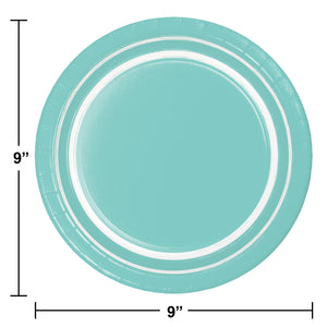 Bulk Pack of 20 Spa Blue Sturdy Style Dinner Plate