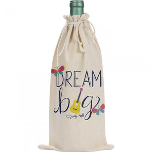 Dolly Parton Canvas "Dream Big" Canvas Wine Gift Bag (1/Pkg)