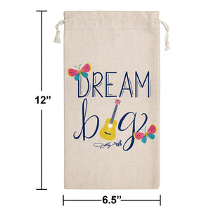 Bulk Pack of 2 Dolly Parton Canvas "Dream Big" Canvas Wine Gift Bag