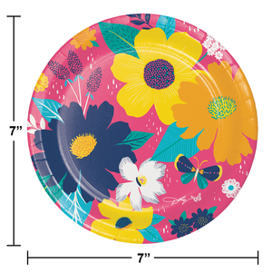 Bulk Pack of 16 Dolly Parton Blossoming Beauty Paper 7" Dessert Plates