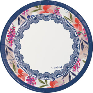 Bulk Pack of 16 Dolly Parton Celebrate Floral Paper Banquet Plates