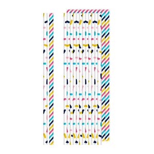 Bulk Pack of 48 Dolly Parton Assorted 7.75" Paper Straws