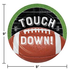 Bulk Pack of 16 Football Kick Off Dinner Plate