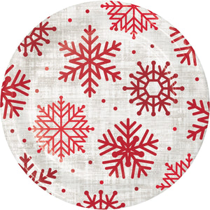 Bulk Pack of 24 Let It Snow 7" Dessert Plate