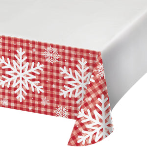 Bulk Pack of 2 Let It Snow Paper Tablecover, 54"x102"