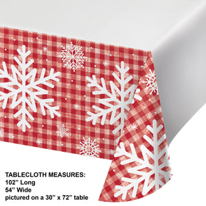 Bulk Pack of 2 Let It Snow Paper Tablecover, 54"x102"