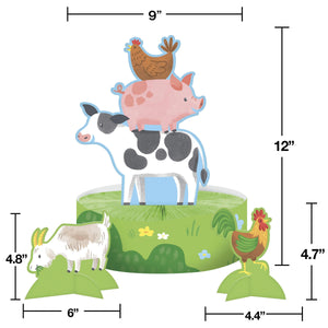 Farm Animals Birthday Party Kit for 8 (46 Total Items)