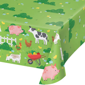 Bulk Pack of 2 Farm Animals Tablecover 54" x 102"