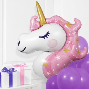 Bulk Pack of 2 Unicorn Galaxy Metallic Balloon Unicorn