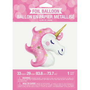 Bulk Pack of 2 Unicorn Galaxy Metallic Balloon Unicorn