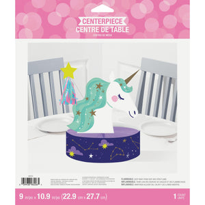 Bulk Pack of 2 Unicorn Galaxy Honeycomb Centerpiece