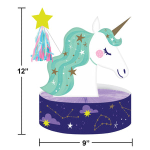 Bulk Pack of 2 Unicorn Galaxy Honeycomb Centerpiece