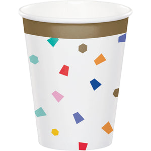 Bulk Pack of 16 Birthday Confetti Hot/Cold Cup 9Oz