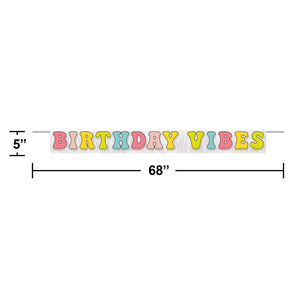 Bulk Pack of 2 Flower Power Letter Banner w/ Fringe