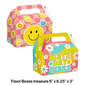 Bulk Pack of 8 Flower Power Treat Box w/ Dimensional Attachment