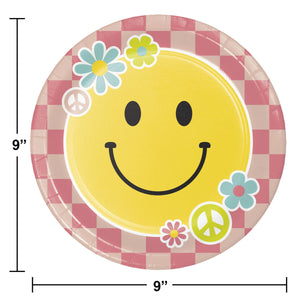 Bulk Pack of 16 Flower Power Dinner Plate