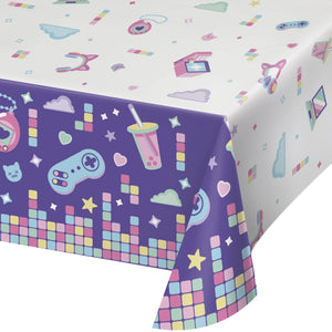 Bulk Pack of 2 Gamer Girl Tablecover Paper 54" x 102"