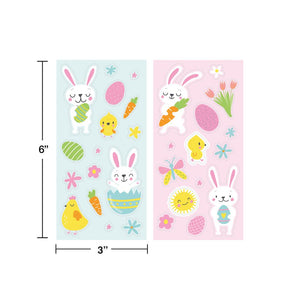 Bulk Pack of 24 Easter Stickers