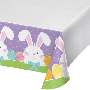 Bulk Pack of 2 Bowtie Bunny Paper Tablecover, 54"x102"