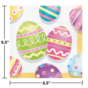 Bulk Pack of 32 Eggsciting Easter Luncheon Napkin