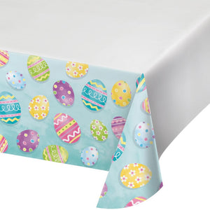 Bulk Pack of 2 Eggsciting Easter Paper Tablecover, 54"x102"