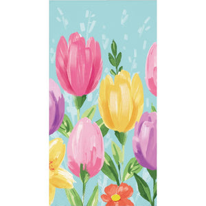 Bulk Pack of 32 Tulip Blooms Guest Towel