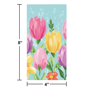 Bulk Pack of 32 Tulip Blooms Guest Towel