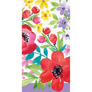 Bulk Pack of 32 Spring Poppies Guest Towel