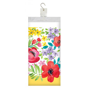 Spring Poppies Paper Tablecover Border Print, 54" x 102" (1/Pkg)