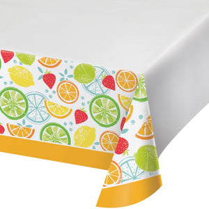 Bulk Pack of 2 Tutti Frutti Paper Tablecover, 54"x102"