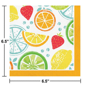 Bulk Pack of 32 Tutti Frutti 2 Ply Luncheon Napkin