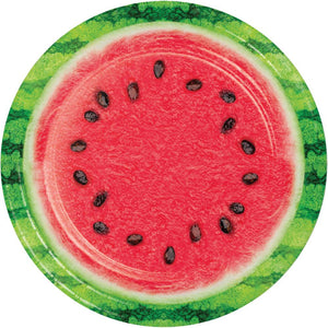 Bulk Pack of 16 Watermelon Wow Paper 9" Dinner Plate