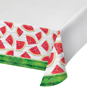 Bulk Pack of 2 Watermelon Wow Paper Tablecover, 54"x102"