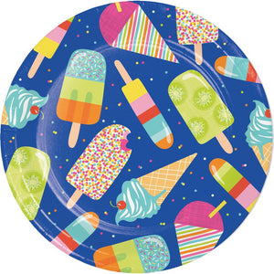 Bulk Pack of 16 Summer Sweets Paper 9" Dinner Plate