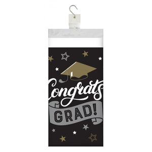 Grad Glamor Paper Tablecover Border Print, 54" x 102" (1/Pkg) by Creative Converting