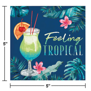 Summer Breeze Feeling Tropical Beverage Napkin (16/Pkg)