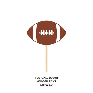 Football Wooden Picks (50 per Pkg) by Creative Converting