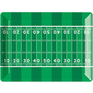 Football 10" x 14" Plastic Tray (1 per Pkg) by Creative Converting