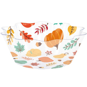 Fall / Thanksgiving Fluted Bowl 8" (1 per Pkg) by Creative Converting