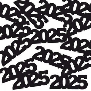 Bulk Pack of 3 "2025" Confetti Black, 0.5 oz/Pack