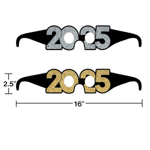 "2025" Paper Glasses (6 per Pkg) by Creative Converting