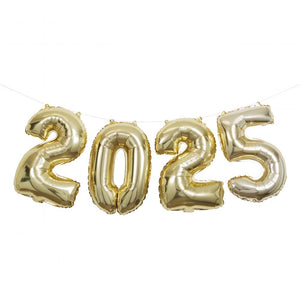 "2025" Gold Balloon Banner (1 per Pkg) by Creative Converting