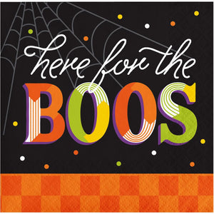 Bulk Pack of 48 Retro Halloween Beverage Napkin