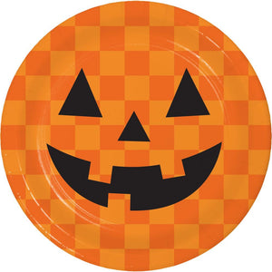 Bulk Pack of 24 Retro Halloween Luncheon Plate