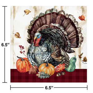 Timeless Turkey Luncheon Napkin (16 per Pkg) by Creative Converting