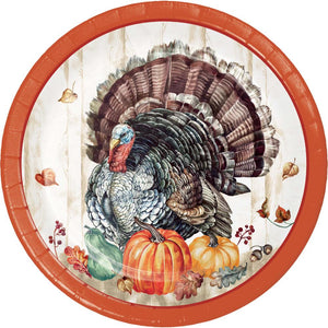 Timeless Turkey Luncheon Plate (8 per Pkg) by Creative Converting