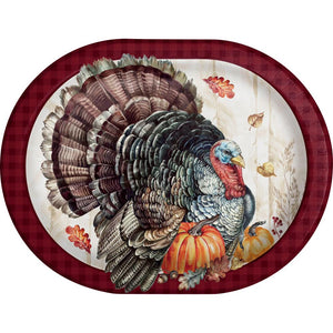 Timeless Turkey Oval Platter (8 per Pkg)