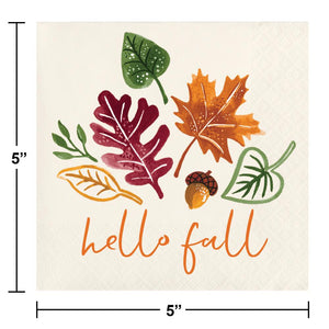 Fall Festivities Beverage Napkin (16 per Pkg) by Creative Converting