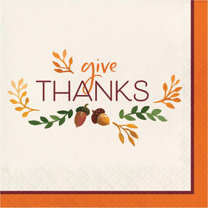 Bulk Pack of 32 Fall Festivities Luncheon Napkin